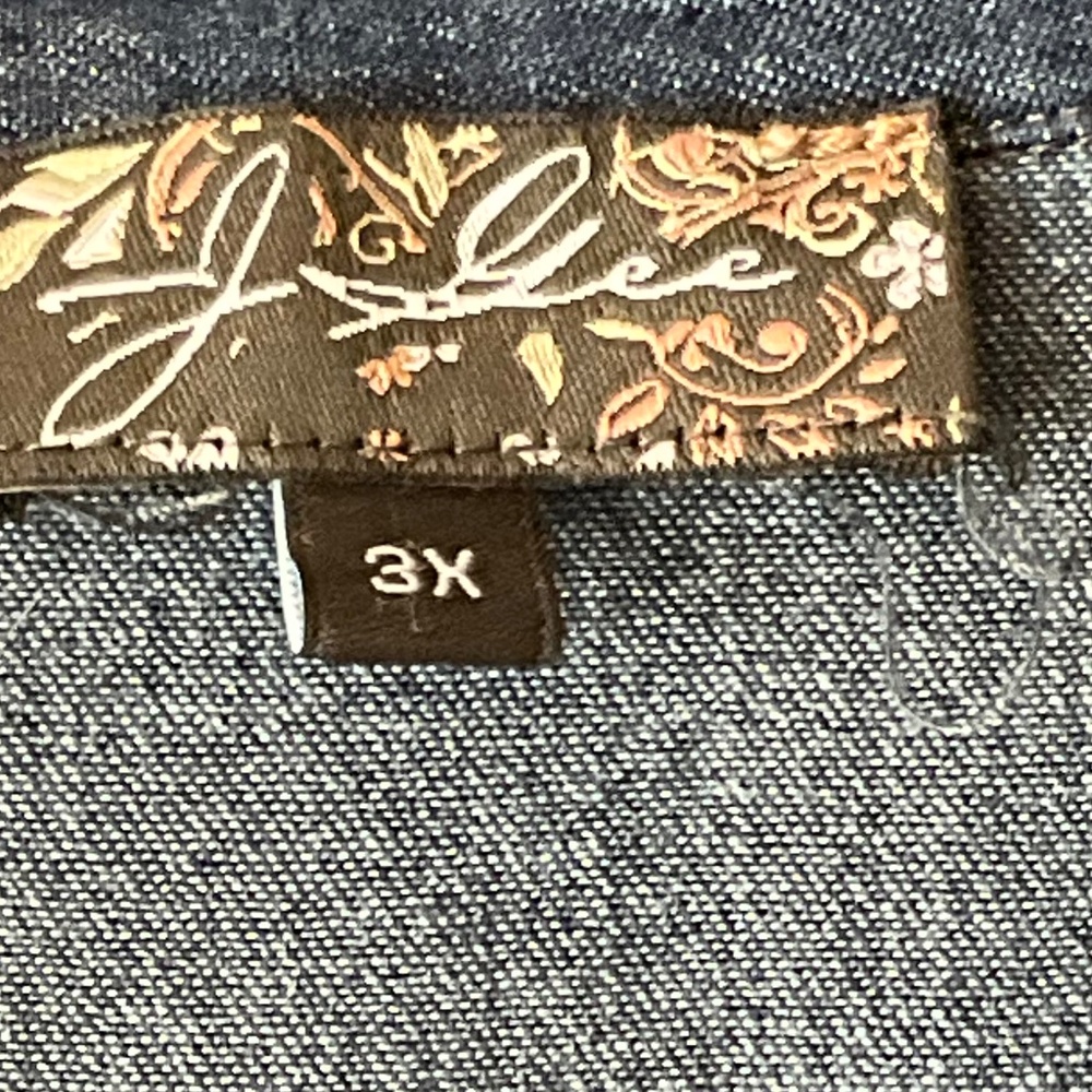 J. Gee Denim Dress size 3X - Picture 3 of 9